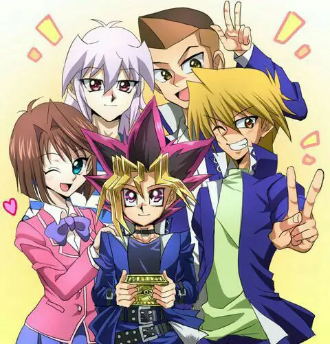 Gambar Yugi Moto dan teman-temannya