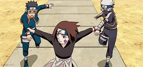 Persahabatan Rin dan Kakashi sebelum tragedi Gambar persahabatan Rin dan Kakashi